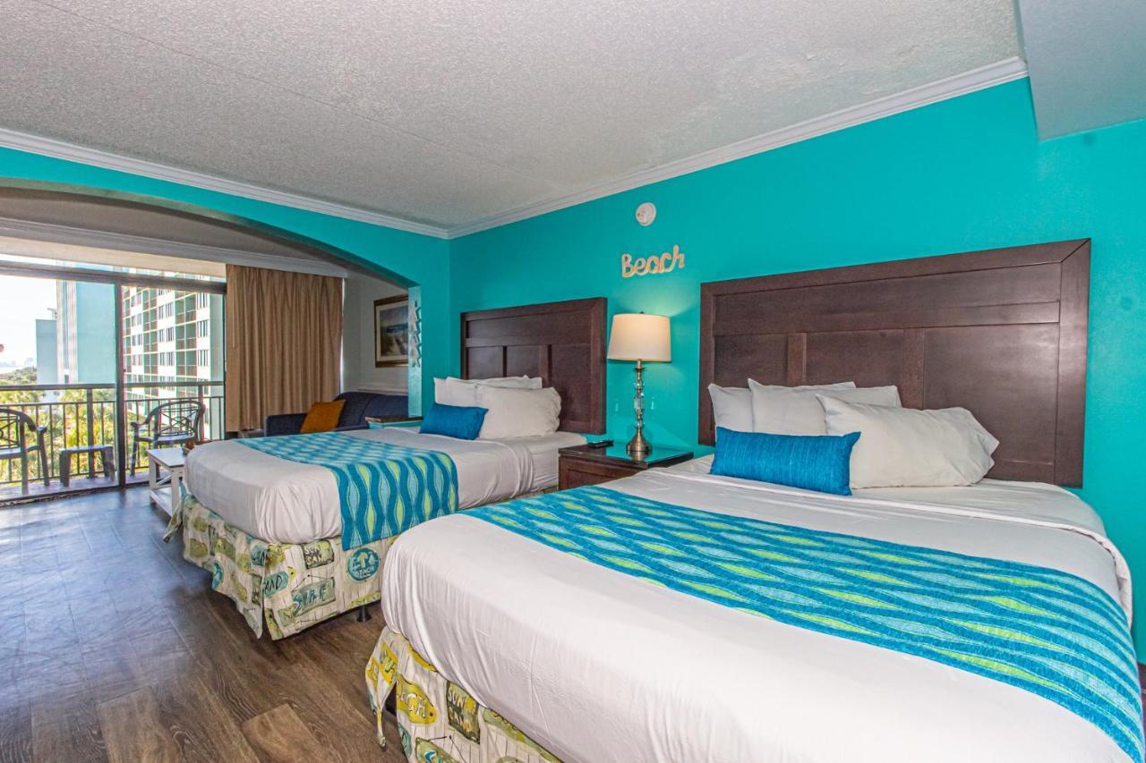 Oversized Ocean View Queen Suite With Beautiful Fireplace And Accents - Sleeps 4 Guests! Myrtle Beach Kültér fotó
